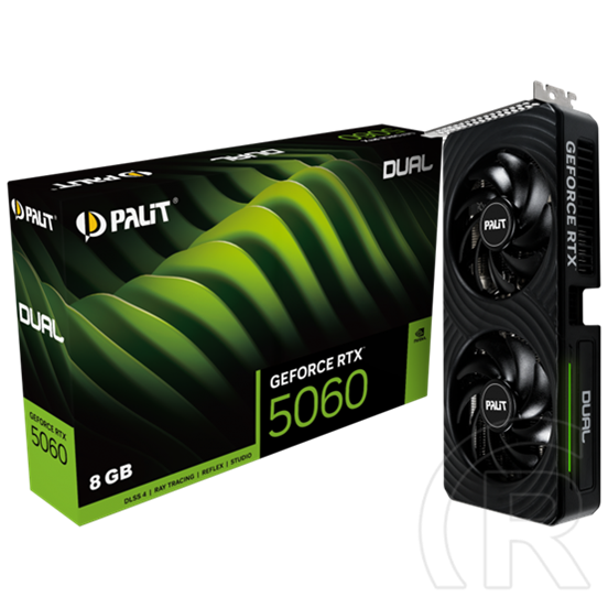 Palit GeForce RTX 5060 Dual VGA (PCIe 5.0, 8 GB GDDR7, 128 bit, 3xDP+HDMI)