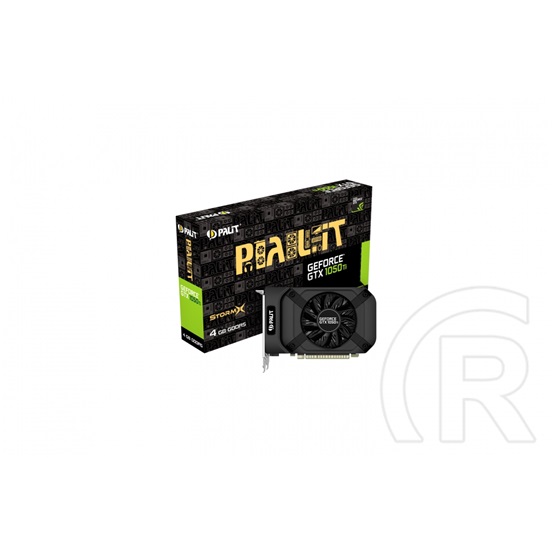 Palit nVidia GF GTX1050 Ti StormX VGA (PCIe 3.0, 4 GB DDR5, 128 bit, DVI+HDMI+DP, aktív hűtő)