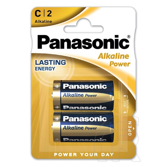 Panasonic Alkaline Power elem (2 db, 1.5V, C/baby)
