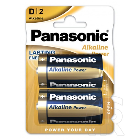 Panasonic Alkaline Power elem (2 db, 1.5V, D/góliát)