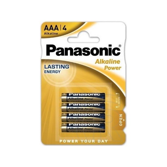 Panasonic Alkaline Power mikro elem (4 db, 1.5V, AAA)