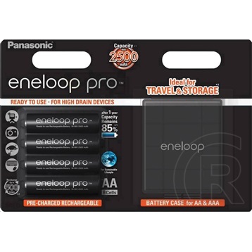 Panasonic Eneloop Pro ceruza akkumulátor (4 db, 2500 mAh, Ni-MH, AA)