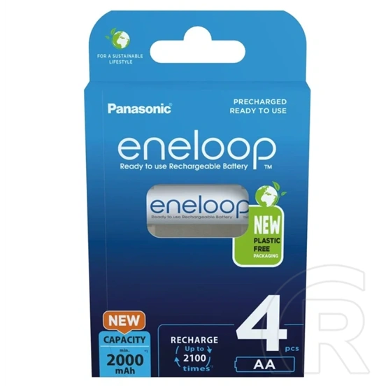 Panasonic Eneloop ceruza akkumulátor (4 db, 2000 mAh, Ni-MH, AA)
