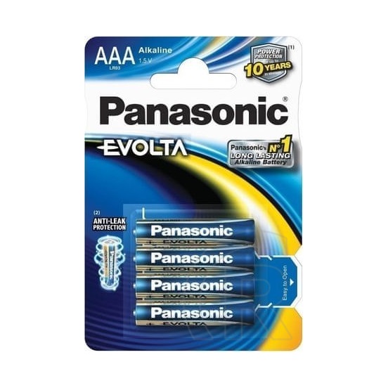 Panasonic Evolta elem (4 db, 1.5V, AAA)