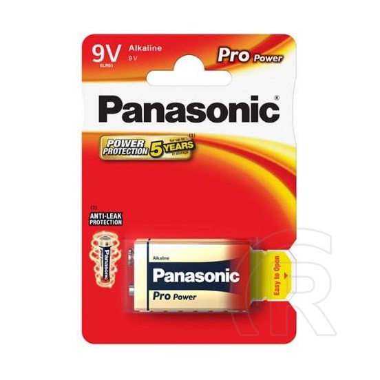 Panasonic Pro Power alkáli elem (9V/6LR61, 1db)