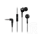 Panasonic RP-TCM115E mikrofonos fülhallgató (4 pin jack, fekete)
