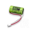 Panasonic elem (CR-2/3AZ, 1600mAh, lítium-mangán-oxid, ipari, csatlakozóval) 1db/csomag