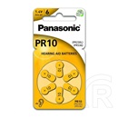 Panasonic elem (a10, pr10l / 6lb, pr230 / pr536, 1.4v, cink-levegő, hallókészülékhez való) 6db / csomag