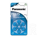 Panasonic elem (pr675/6lb, 1.4v, cink-levegő) 6db / csomag