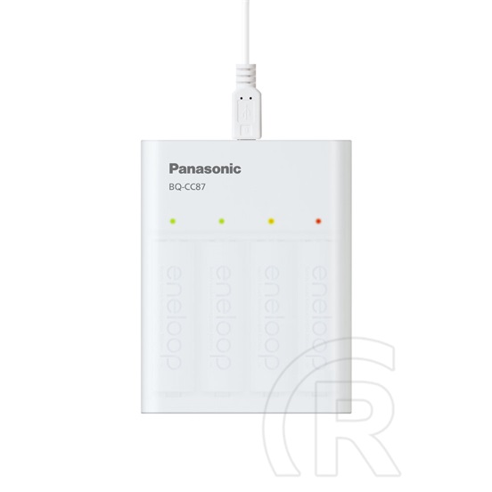 Panasonic eneloop K-KJ87MCD40USB akkutöltő + akkumulátor (4 db , 2000 mAh, AA)