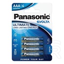 Panasonic evolta tartós elem (AAA, lr03ege, 1.5v, alkáli) 4db / csomag