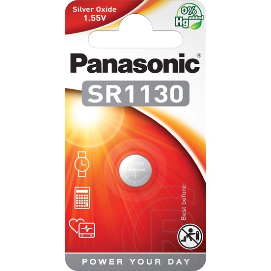 Panasonic ezüst-oxid óraelem (1,55V, SR-1130)