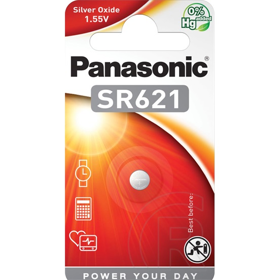 Panasonic ezüst-oxid óraelem (1,55V, SR-621)