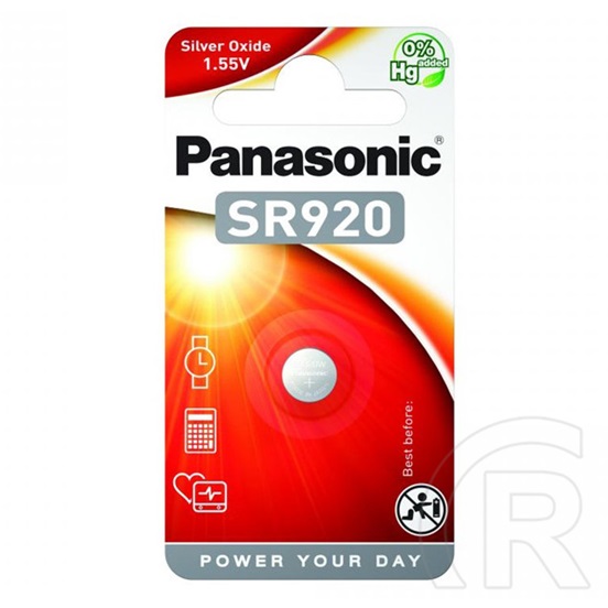 Panasonic ezüst-oxid óraelem (1,55V, SR-920)