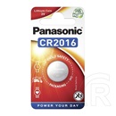 Panasonic gombelem (cr2016, 3v, lítium) 1db / csomag