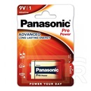 Panasonic pro power szupertartós elem (6lr61, 9v, alkáli) 1db / csomag