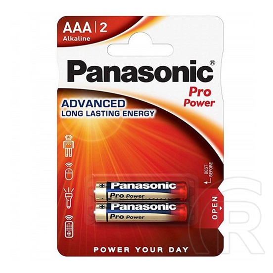 Panasonic pro power szupertartós elem (aaa, lr03ppg, 1.5v, alkáli) 2db / csomag