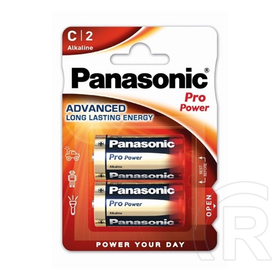 Panasonic pro power tartós elem (c/baby, lr14, 1.5v, alkáli) 2db / csomag