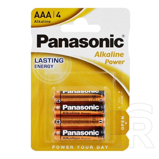 Panasonic tartós elem (aaa, lr03apb, 1.5v, alkáli) 4db / csomag