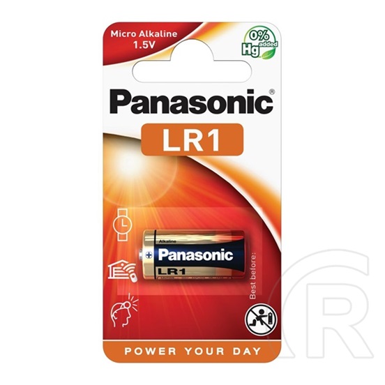 Panasonic tartós elem (lr1, 1.5v alkáli) 1db / csomag