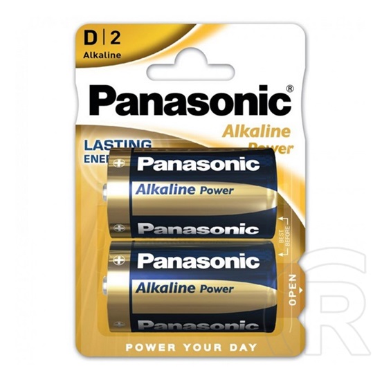 Panasonic tartós elem (lr20, 1.5v, alkáli) 2db /csomag