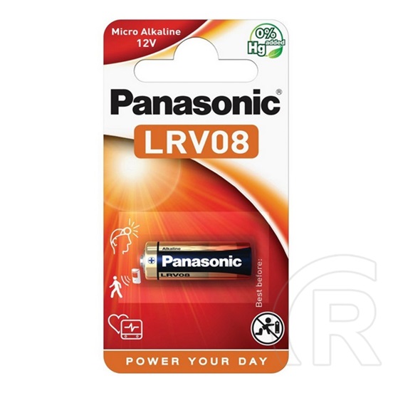 Panasonic tartós elem (lrv08, 12v, alkáli) 1db / csomag