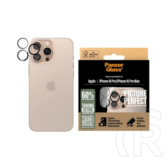 Panzerglass Apple iPhone 16 Pro Max  pictureperfect kameravédő üveg (9h) átlátszó