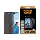 Panzerglass Apple iPhone 16 Pro privacy ultra-wide fit képernyővédő üveg (3d, betekintés védelem + segédkeret) fekete
