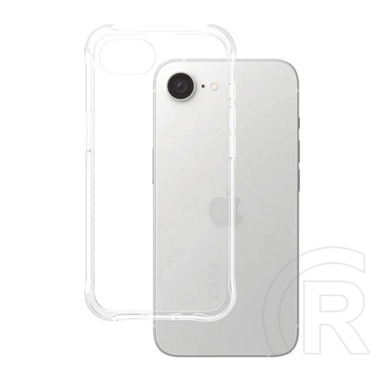 Panzerglass Apple iPhone 16e care samba szilikon telefonvédő (ütésállóság, légpárnás sarok, kameravédő) átlátszó