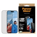 Panzerglass Apple iPhone 17 2-way privacy ultra-wide easyaligner üveg (betekintés ellen, karcálló + segédkeret) fekete