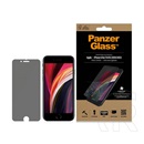 Panzerglass Apple iPhone SE 2 (2020)  standard fit  privacy  üveg (antibakteriális, betekintés védelem) fekete