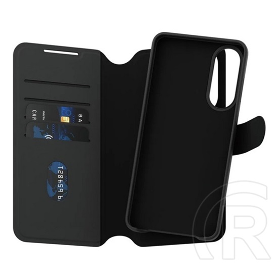 Panzerglass Samsung Galaxy S25 Edge (SM-S937) care tango twoinone tok, bőr hatás (flip, wireless, kivehető védő) fekete