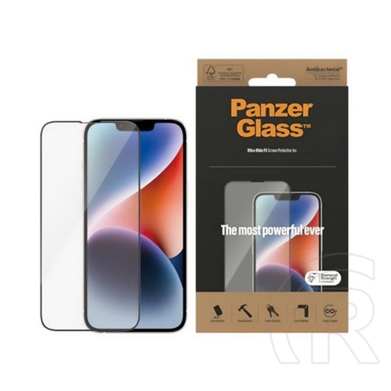 Panzerglass Samsung Galaxy S25 FE (SM-S731) ultra-wide fit üveg (3d, extra karcálló, antibakteriális) átlátszó