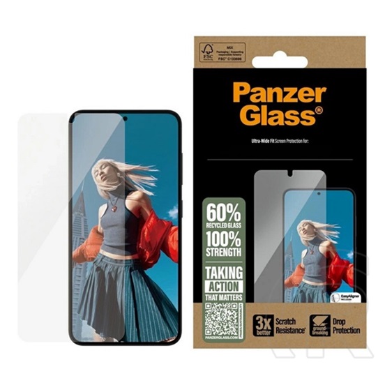 Panzerglass Samsung Galaxy S25 Plus (SM-S936) képernyővédő üveg (3d, ütésállóság, 9h) átlátszó