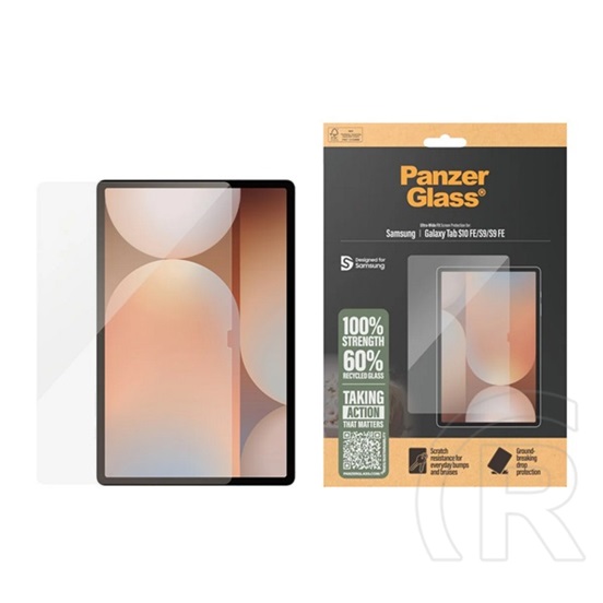 Panzerglass Samsung Galaxy Tab S10 FE WIFI (SM-X526) képernyővédő üveg (3d, ütésállóság, 9h) átlátszó