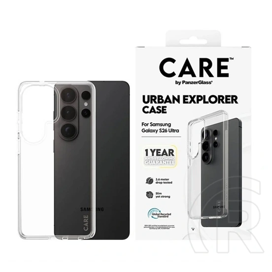 Panzerglass Samsung S26 Ultra urban explorer szilikon telefonvédő (ütésállóság, kameravédő, wireless) átlátszó