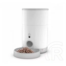 Petoneer Nutri Mini okos állateledel adagoló (2,6 l, 5V/1A USB-C, időzítő, mobil vezérlés, vészellátás elemmel, fehér)