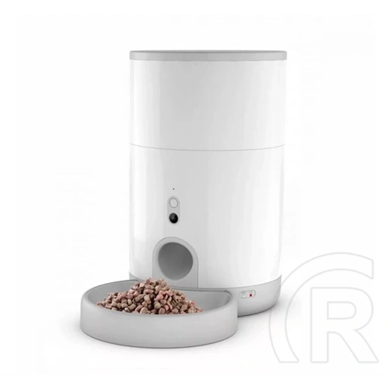 Petoneer Nutri Mini okos állateledel adagoló (2,6 l, 5V/1A USB-C, időzítő, mobil vezérlés, vészellátás elemmel, fehér)