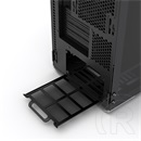 Phanteks Enthoo Evolv TG (mini torony, mikro-ATX, ablakos, galaxisezüst)