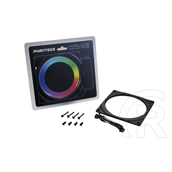 Phanteks Halos RGB LED Alu ventilátor keret (140 mm, fekete)