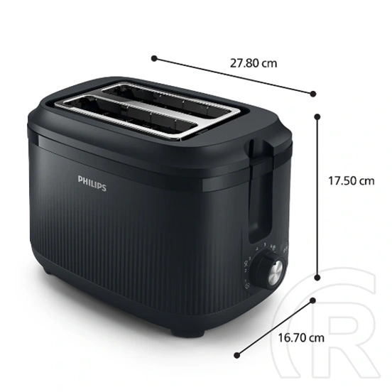 Philips HD2511/90 kenyérpirító (fekete)