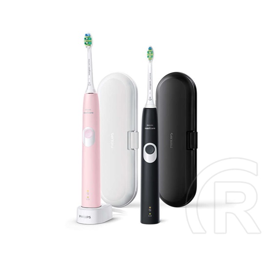 Philips Sonicare ProtectiveClean 4300 szónikus elektromos fogkefe dupla szett (rózsaszín és fekete)