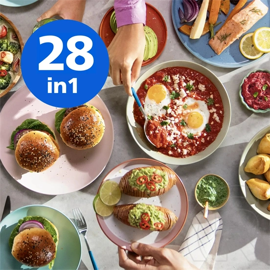Philips SteamFry+ MAX 9.5L forró levegős sütő