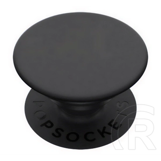 PopSockets telefontartó (készülékre ragasztható, többfunkciós, prémium, fekete)
