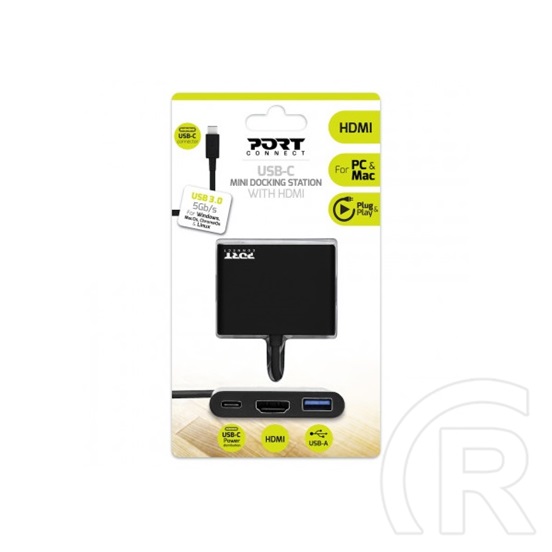 Port Designs USB-C mini dokkoló (HDMI)