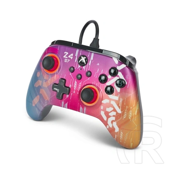 PowerA Advantage kontroller (vezetékes, Xbox Series X/S, Xbox One, Windows 10/11, USB-C, 3 m kábel, cyber style)