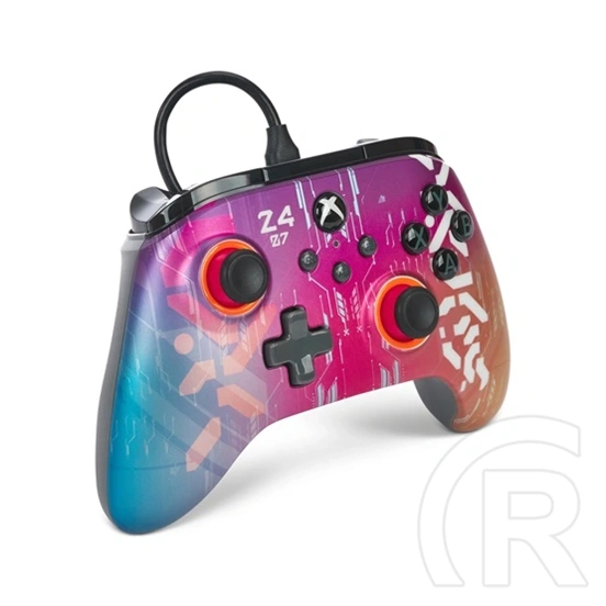 PowerA Advantage kontroller (vezetékes, Xbox Series X/S, Xbox One, Windows 10/11, USB-C, 3 m kábel, cyber style)