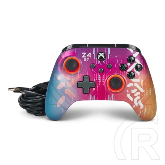PowerA Advantage kontroller (vezetékes, Xbox Series X/S, Xbox One, Windows 10/11, USB-C, 3 m kábel, cyber style)