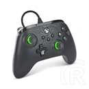 PowerA Advantage vezetékes Xbox Series X/S kontroller (USB-C, 3 m kábel, programozható gombok, zöld)