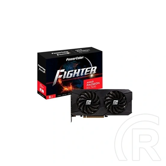 PowerColor Fighter Radeon RX 7600 VGA (PCIe 4.0, 8 GB GDDR6, 128 bit, 3xDP+HDMI)